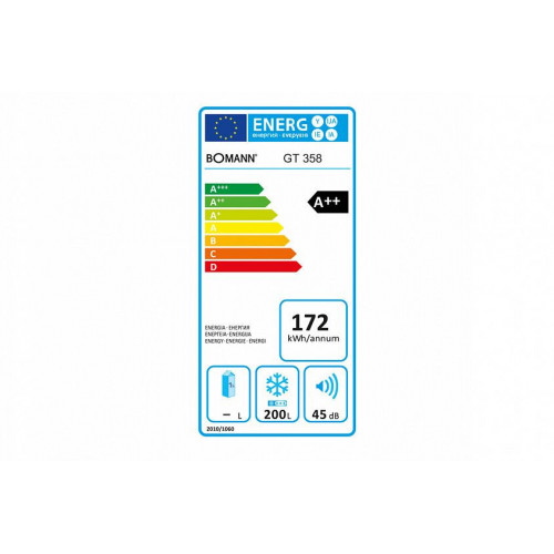 Морозильный ларь BOMANN GT 358  weiss A+/206 L