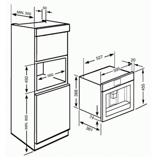 Кофемашина SMEG cmsc45b