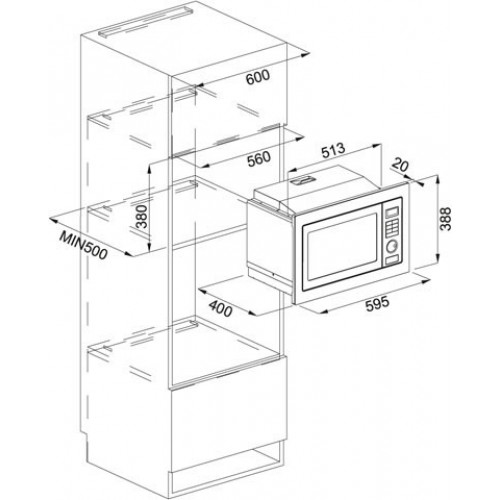 Микроволновая печь FRANKE 131.0264.294 FRANKE FMW 250 SM G XS