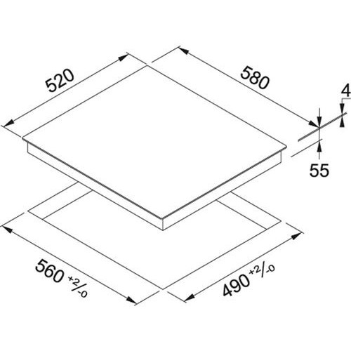 Индукционная варочная поверхность Franke FHSM6033IDZ (108.0492.716)