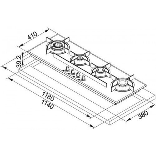 Варочная поверхность Franke FHCR 1204 3G TC