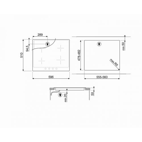 Варочная поверхность SMEG SI964PM