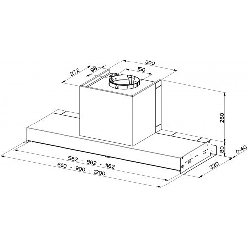 Вытяжка FABER 110.0439.937 FABER IN-NOVA COMFORT EG6 X A60