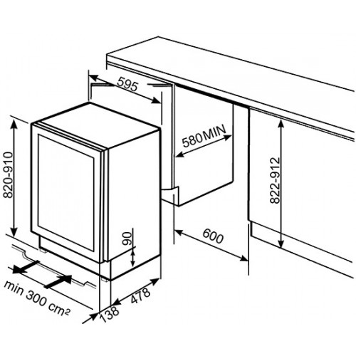 Винный шкаф SMEG CVI638LWN2