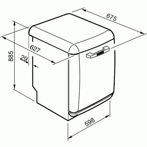 Посудомоечная машина Smeg LVFABRD