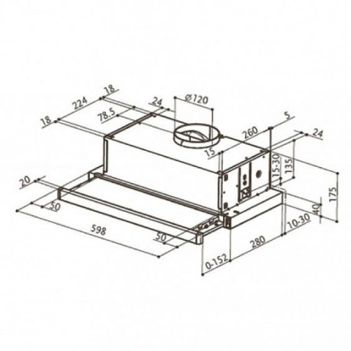 Вытяжка Faber FLEXA PLUS INOX A60