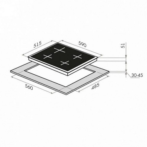 Варочная панель MAUNFELD EGHS.64.43CS/G