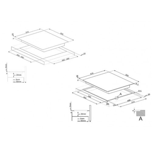 Варочная панель SMEG PM3621WLD