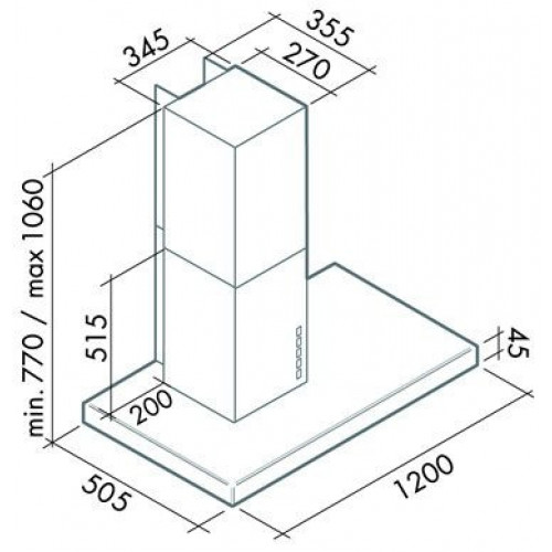 Вытяжка FALMEC lux isola 120 ix (800)