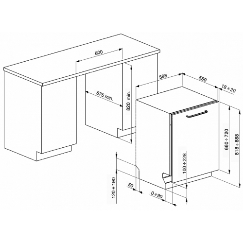 Посудомоечная машина SMEG ST65225L