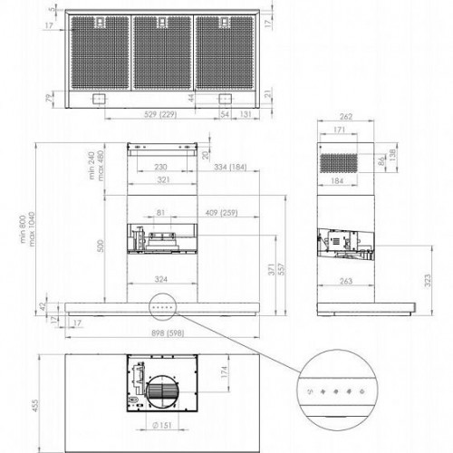 Каминная вытяжка GORENJE WHT 643 E4 XBG