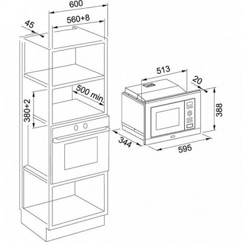 Микроволновая печь FRANKE FMW 20 SMP G XS