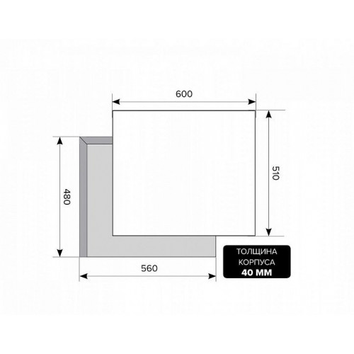 Газовая панель Lex GVG 642 bl