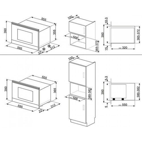 Микроволновая печь SMEG MP322X1