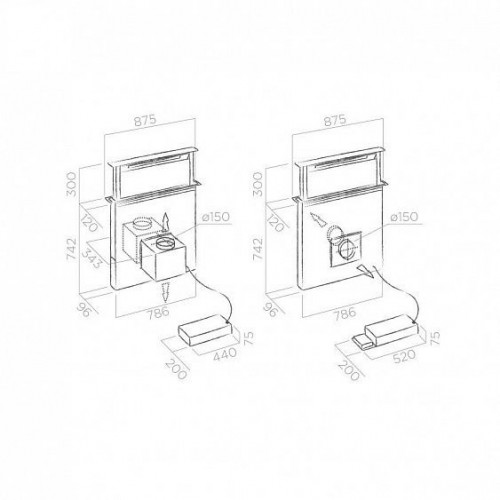 Вытяжка ELICA ADAGIO GME BL/A/90 PRF0106378