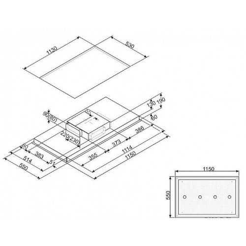 Вытяжка SMEG KSC120B