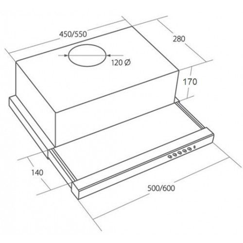 Вытяжка AKPO Light glass WK-7 60 BK