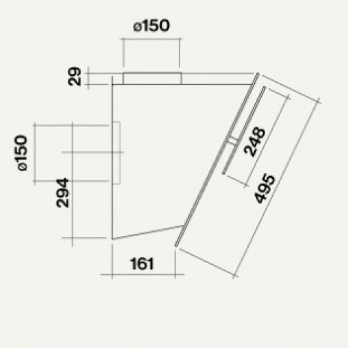 Вытяжка Falmec VERSO 55 white