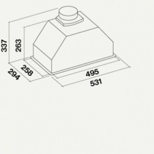 Вытяжка Falmec GRUPPO INCASSO ECO/BUILT-IN 50 MAX