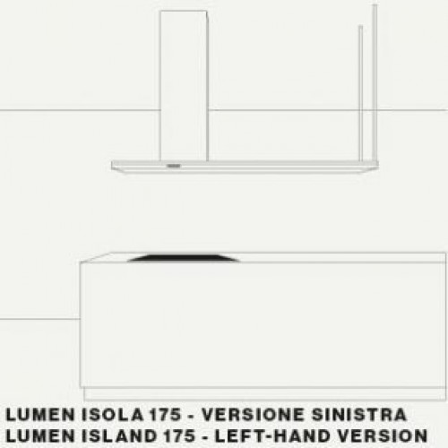 Вытяжка Falmec LUMEN isola 175 ix (управление с левой стороны)