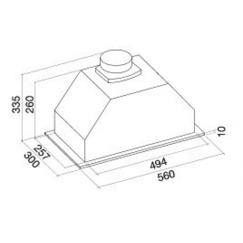 Вытяжка FALMEC GRUPPO INCASSO ECO/BUILT-IN 50 PLUS CBIN50.E4#ZZZ3460F