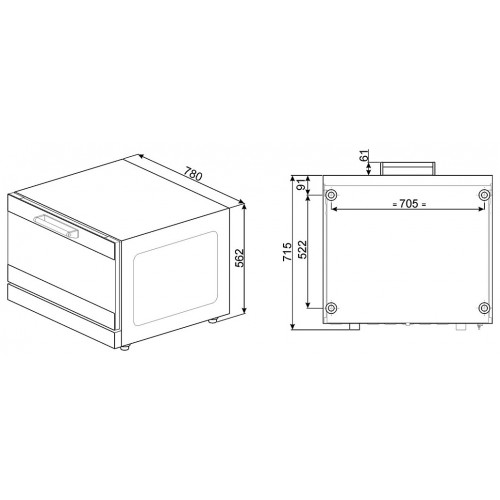 Конвекционная печь SMEG ALFA145