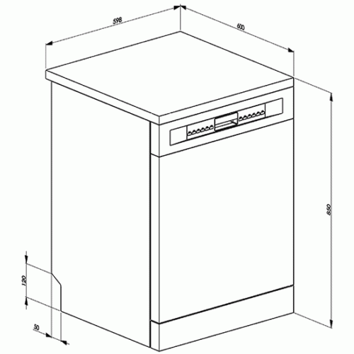 Посудомоечная машина Smeg LVS533XIN