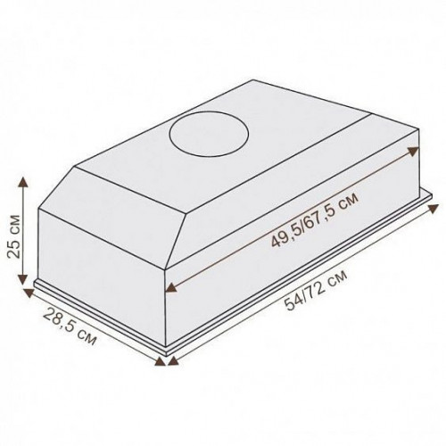 Встраиваемая вытяжка CIARKO SL-Box Medium 70