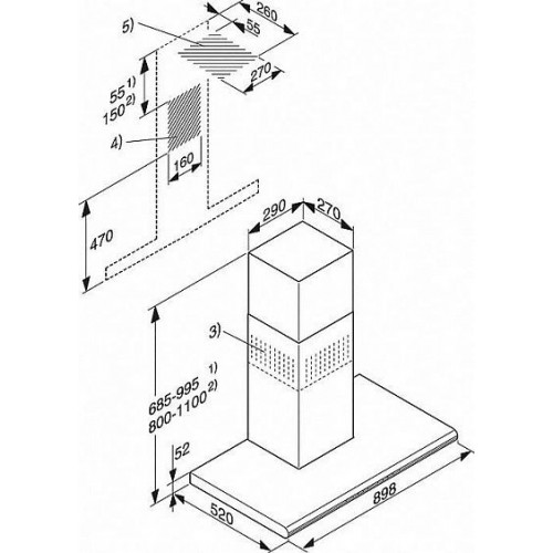 Вытяжка MIELE DA6296W сталь