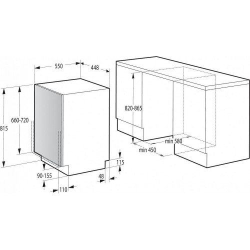 Встраиваемая посудомоечная машина GORENJE GV 52112