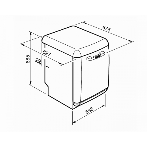 Посудомоечная машина SMEG LVFABRD2