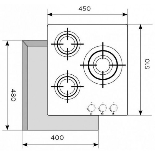 Газовая поверхность LEX GVG 430 BL