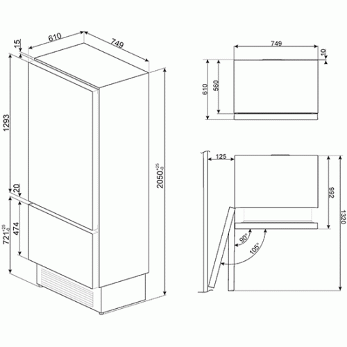 Холодильник SMEG RI76LSI