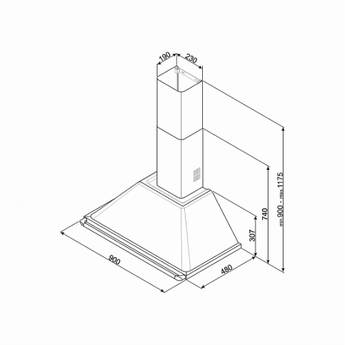 Вытяжка SMEG KT90DGC