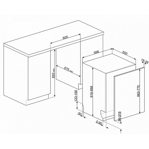 Посудомоечная машина SMEG STL67339L