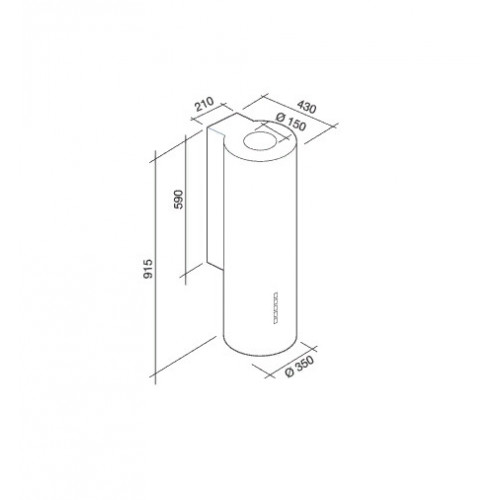 Вытяжка FALMEC POLAR WHITE 35 wh