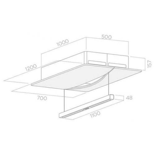 Вытяжка ELICA EMPTY SKY WH/A/120