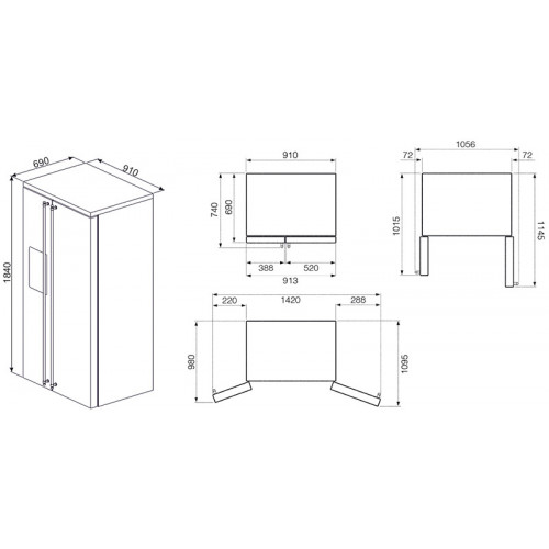 Холодильник Smeg FA63X