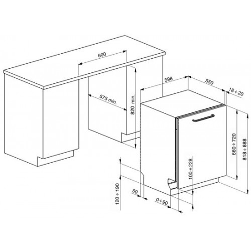 Посудомоечная машина SMEG st317at