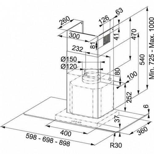 Вытяжка FRANKE FLI 625 XS 325.0541.086