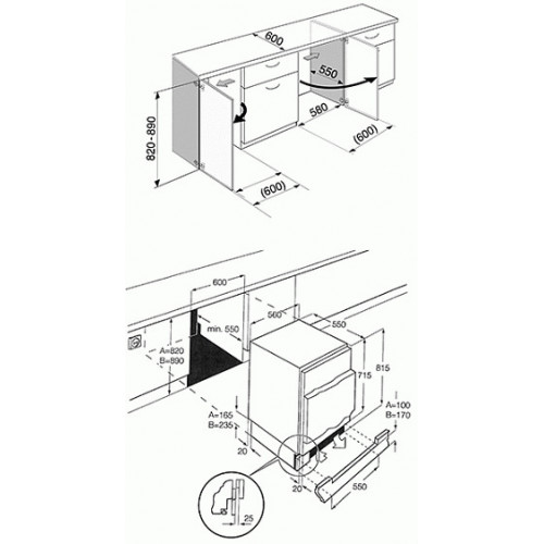 Встраиваемый холодильник SMEG u3l080p