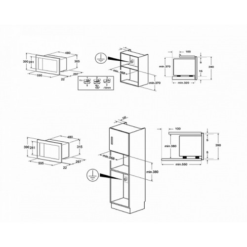 Встраиваемая микроволновая печь Smeg FMI420S