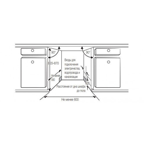 ПОСУДОМОЕЧНАЯ МАШИНА SAMSUNG DW60M6050BB/WT